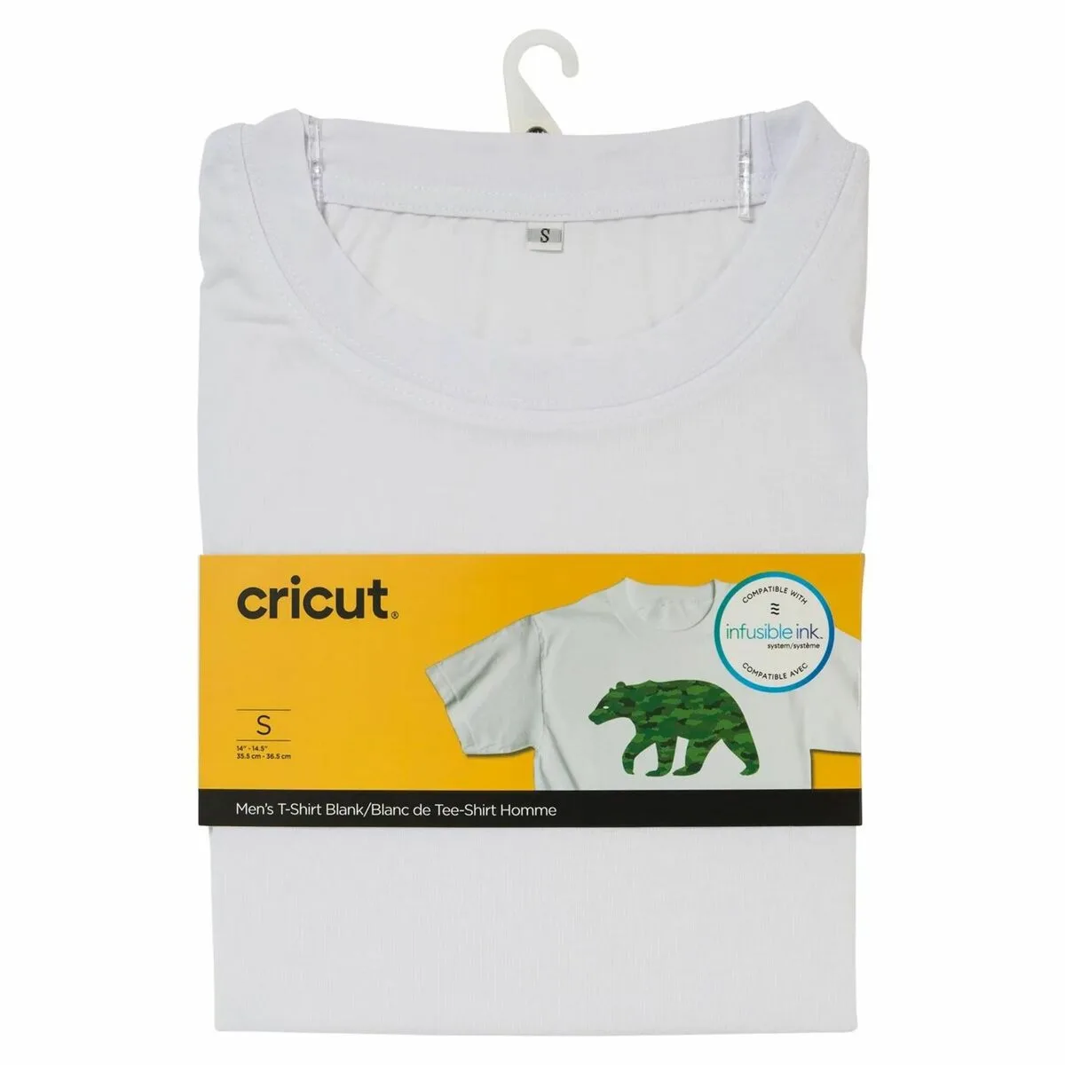 CAMISETA PERSONALIZABLE PARA PLOTTER DE CORTE CRICUT MEN'S BLANCO S