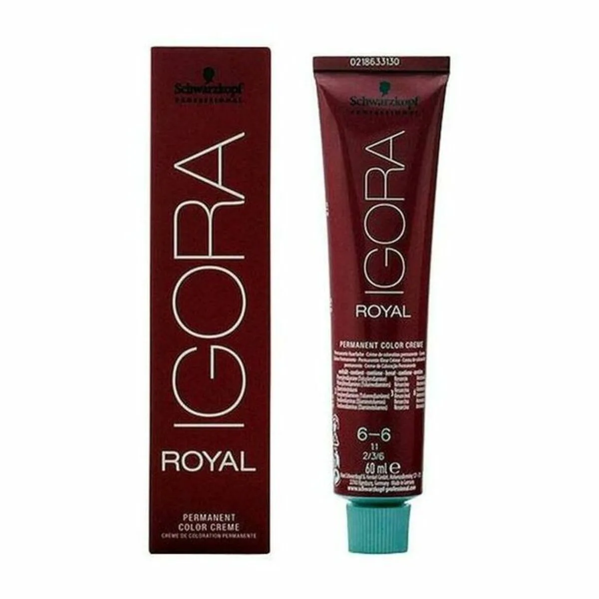 TINTE PERMANENTE IGORA ROYAL SCHWARZKOPF 1047 6-6 Nº 6-6 Nº 9.0-RUBIO MUY CLARO Nº 8.0-RUBIO CLARO 60 ML