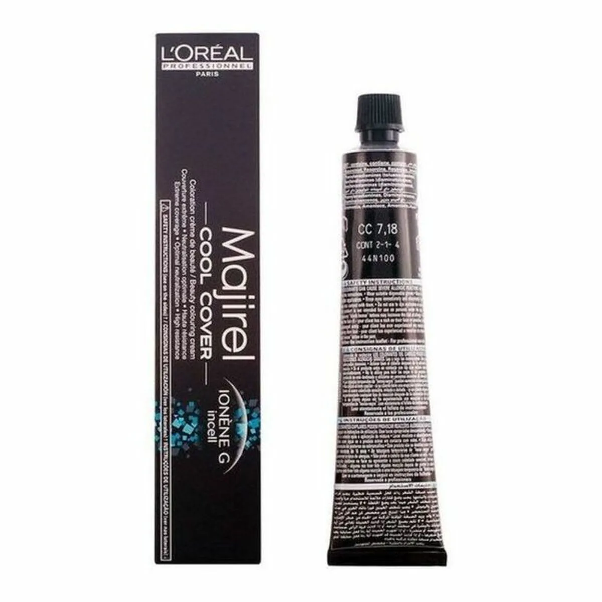 TINTE PERMANENTE MAJIREL COOL-COVER L'OREAL PROFESSIONNEL PARIS LMCC718 Nº 7,18 50 ML
