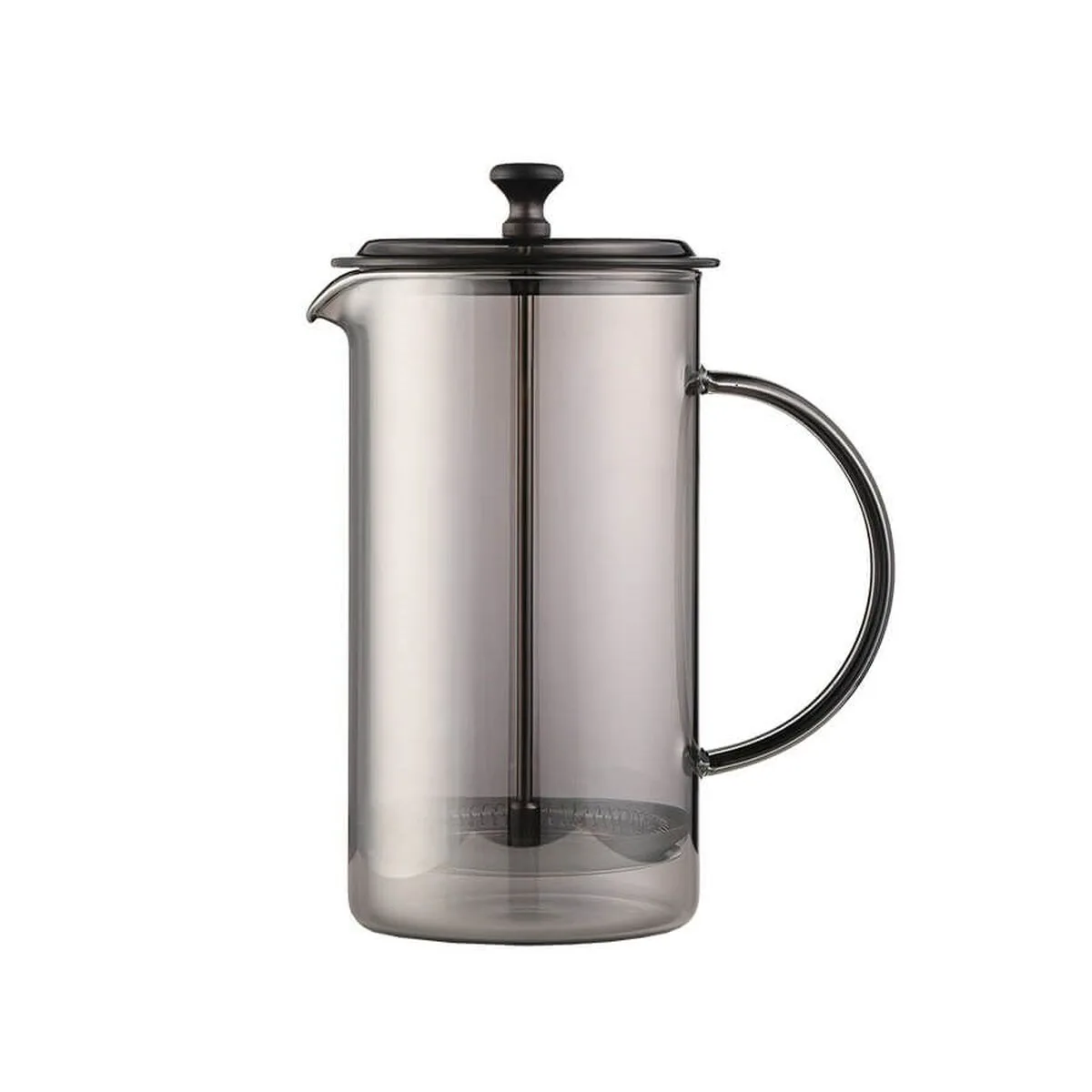 TETERA FEEL MAESTRO MR-1861-600 NEGRO TRANSLÚCIDO ACERO INOXIDABLE VIDRIO DE BOROSILICATO 600 ML
