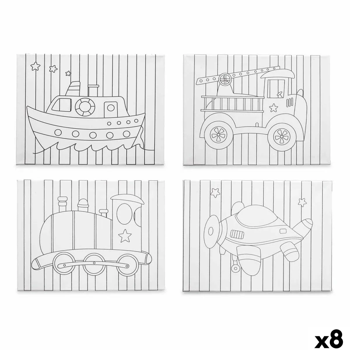 LIENZO PINCELLO 29100261 MADERA TELA 8 UNIDADES