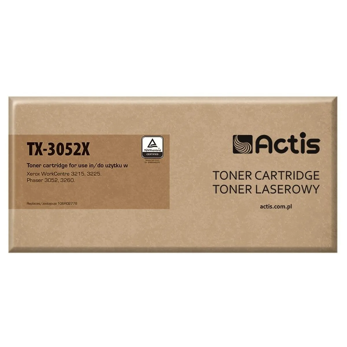 TÓNER ACTIS TX-3052X NEGRO