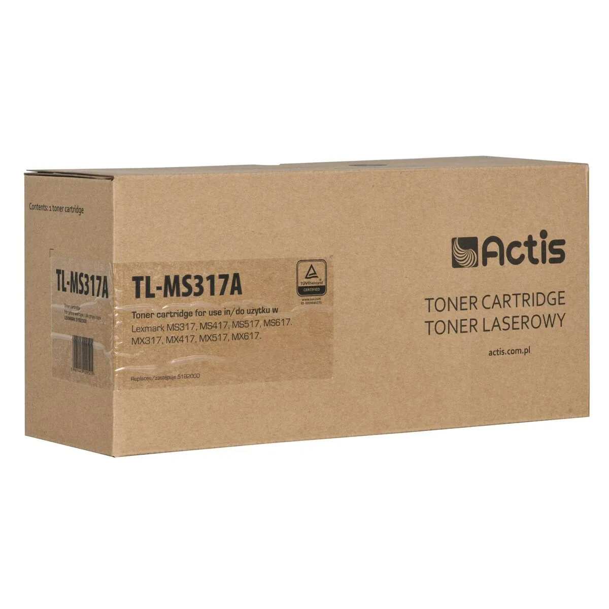 TÓNER COMPATIBLE ACTIS TL-MS317A NEGRO MULTICOLOR