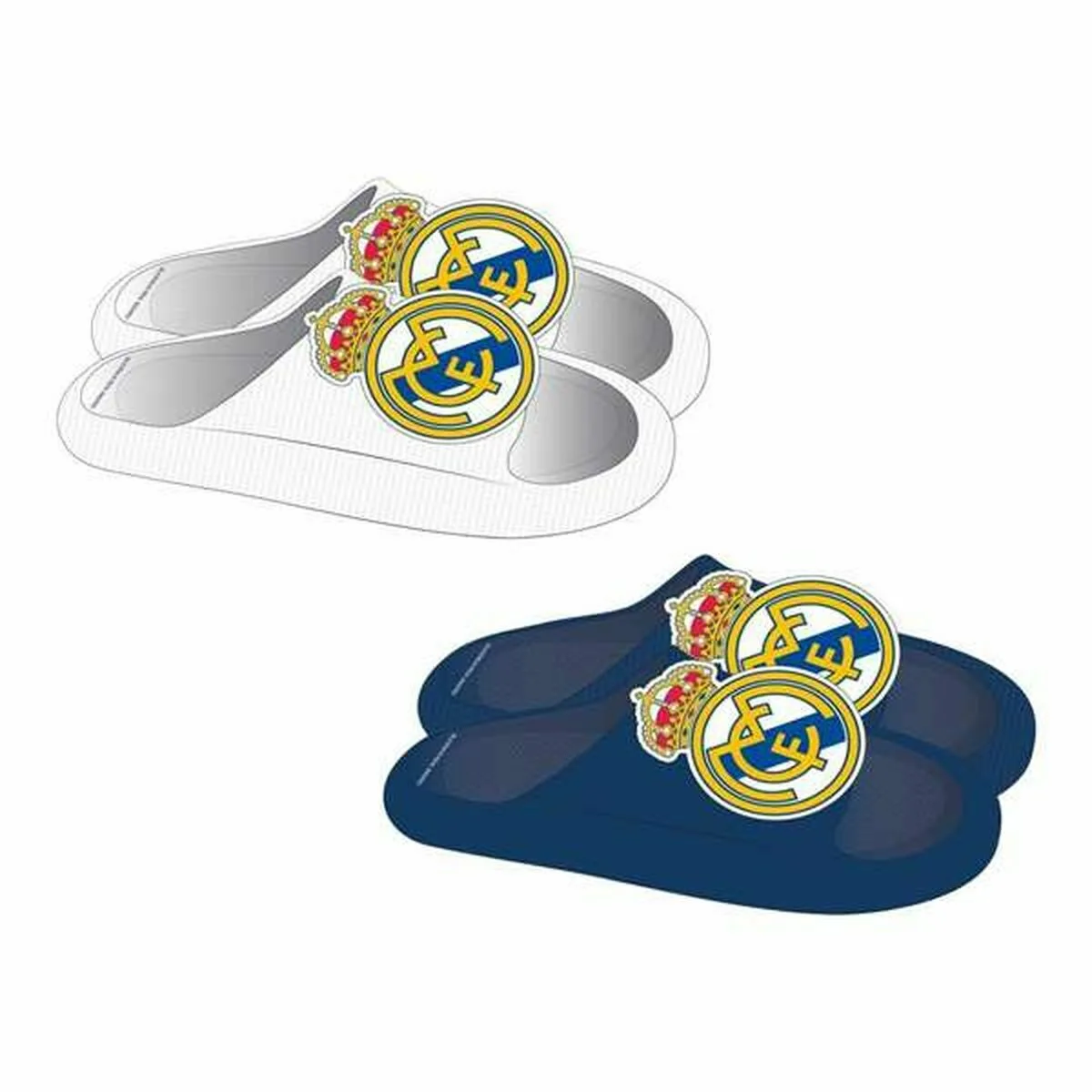 CHANCLAS PARA NIÑOS REAL MADRID C.F. BLANCO