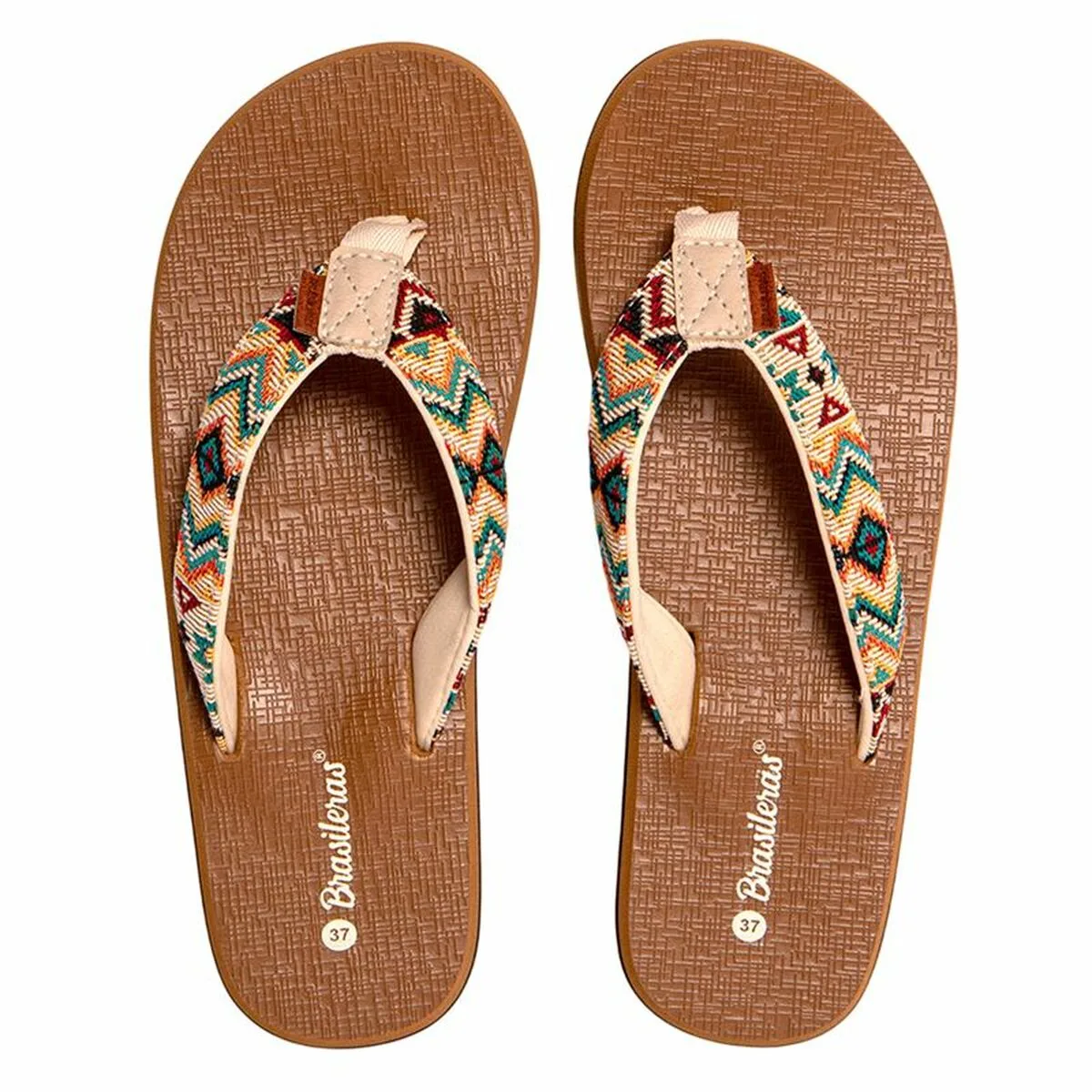 CHANCLAS PARA MUJER BRASILERAS INCA MARRÓN
