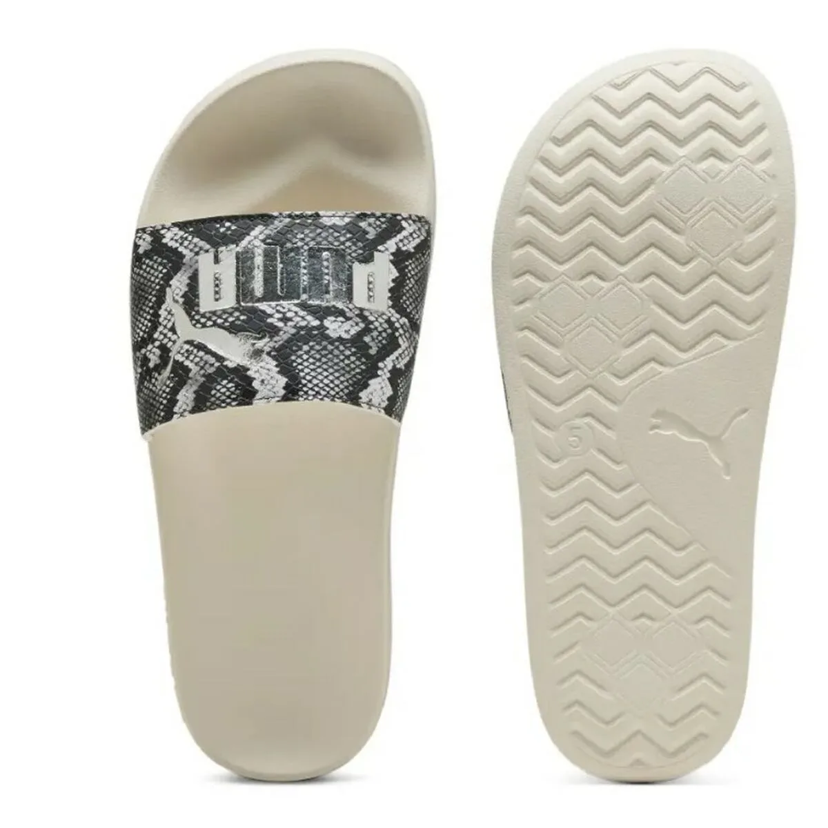 CHANCLAS PARA MUJER PUMA LEADCAT 2.0 SNAKE CHIC SS25 400680 02 BEIGE