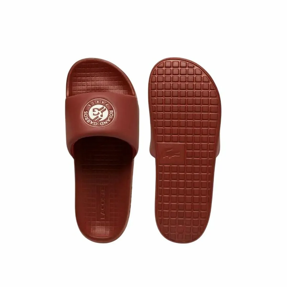CHANCLAS PARA HOMBRE LACOSTE SERVE AO2 ROJO