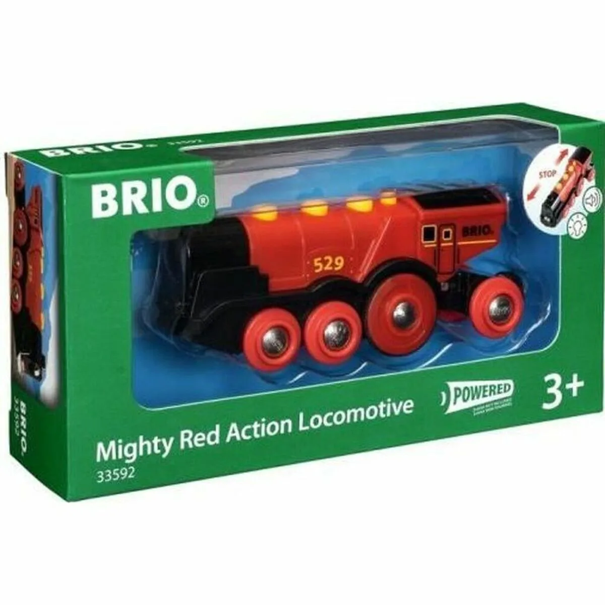 TREN BRIO POWERFUL RED STACK LOCOMOTIVE