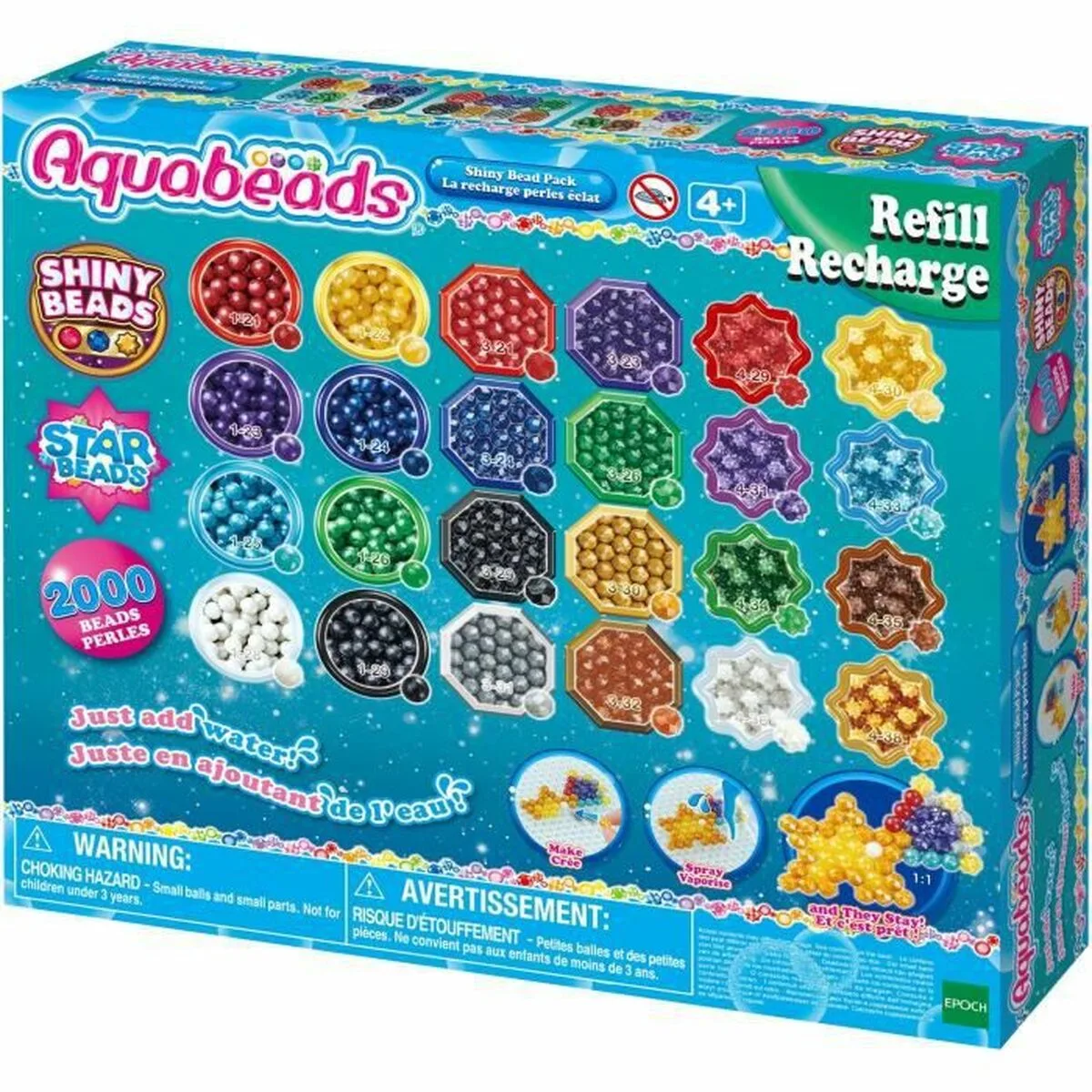 JUEGO DE MANUALIDADES AQUABEADS PEARLS STICKING WITH WATER