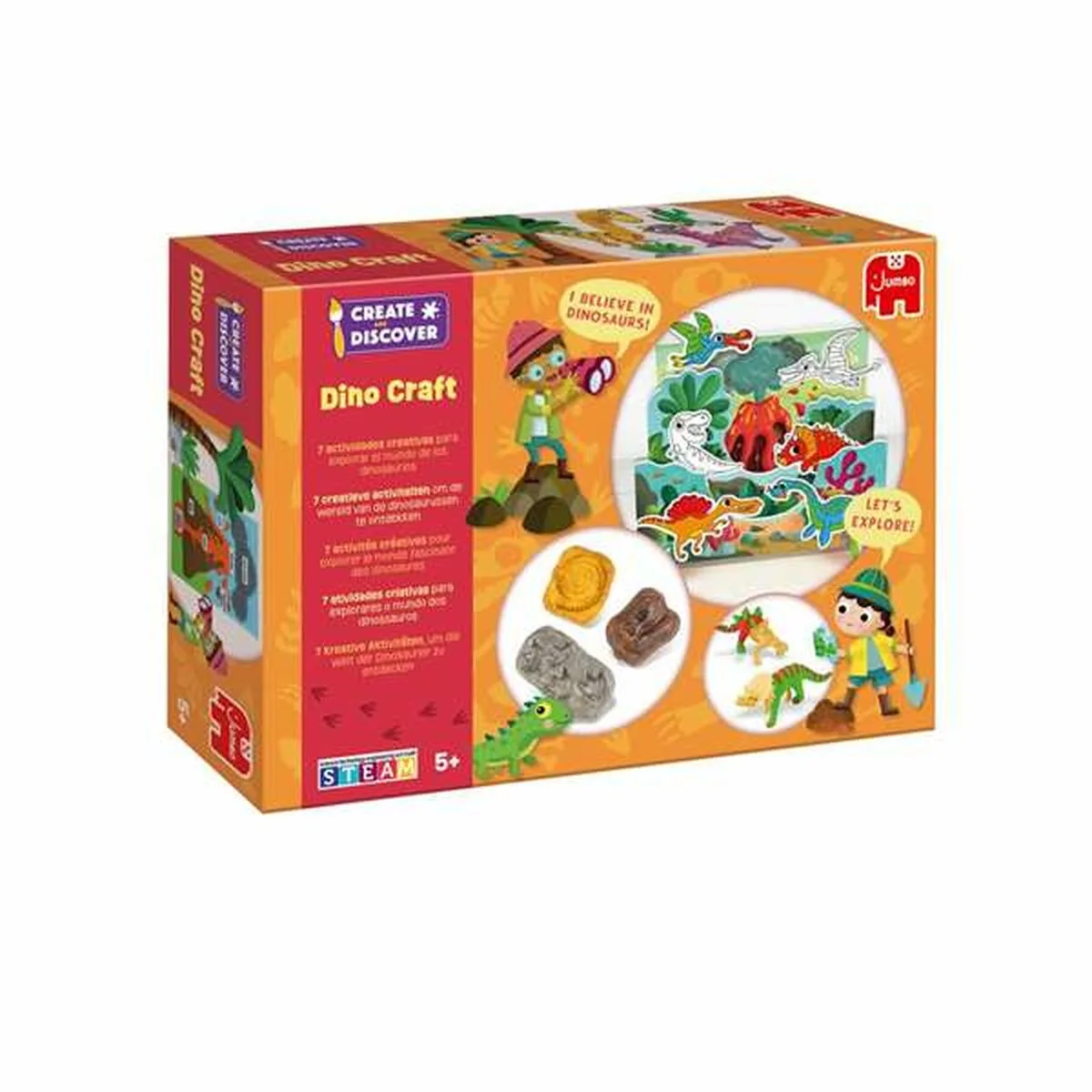 JUEGO DE MANUALIDADES DISET DINO CRAFT