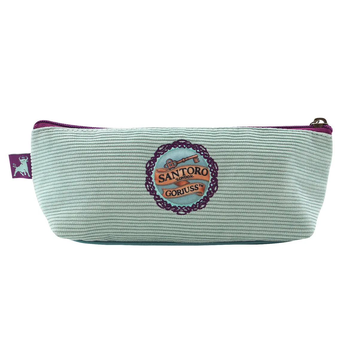 ESTUCHE ESCOLAR GORJUSS CURIOSITY GRIS VERDE (22.3 X 8.8 X 5.7 CM)