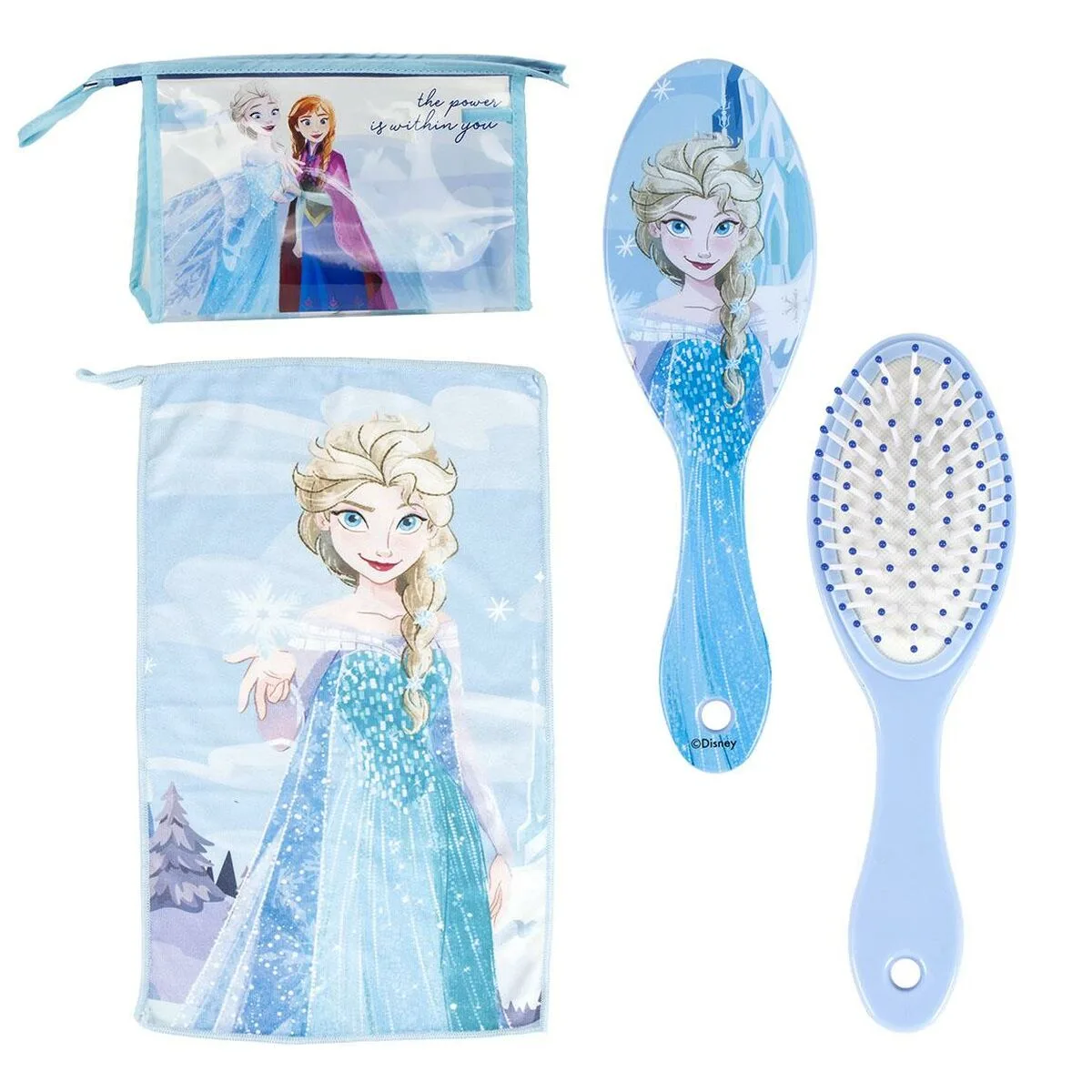 NECESER CON ACCESORIOS FROZEN AZUL