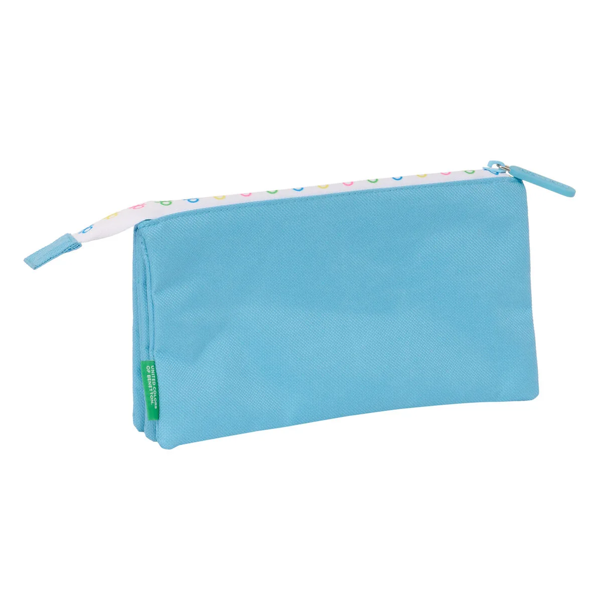 PORTATODO TRIPLE BENETTON SPRING AZUL CIELO 22 X 12 X 3 CM