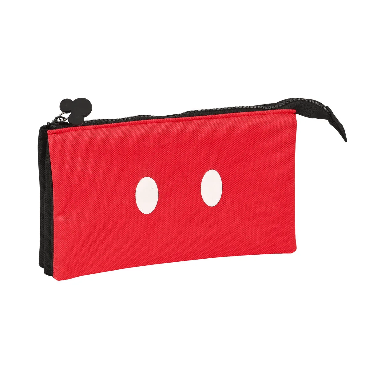PORTATODO TRIPLE MICKEY MOUSE CLUBHOUSE MICKEY MOOD NEGRO ROJO 22 X 12 X 3 CM