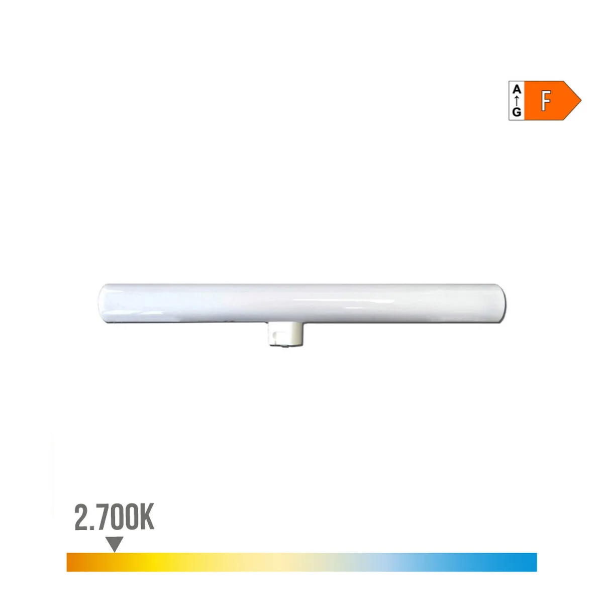TUBO LED EDM 98805 LINESTRA F 35 W 7 W 48 W S14D 500 LM 600 LM Ø 3 X 30 CM (2700 K)