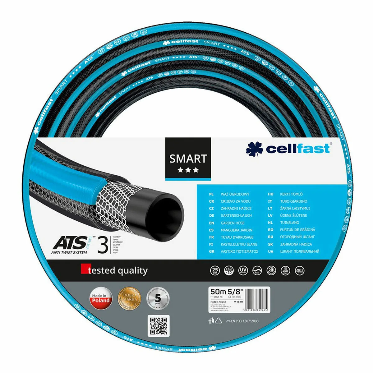 MANGUERA CELLFAST SMART ATS PVC 50 M Ø 15 MM
