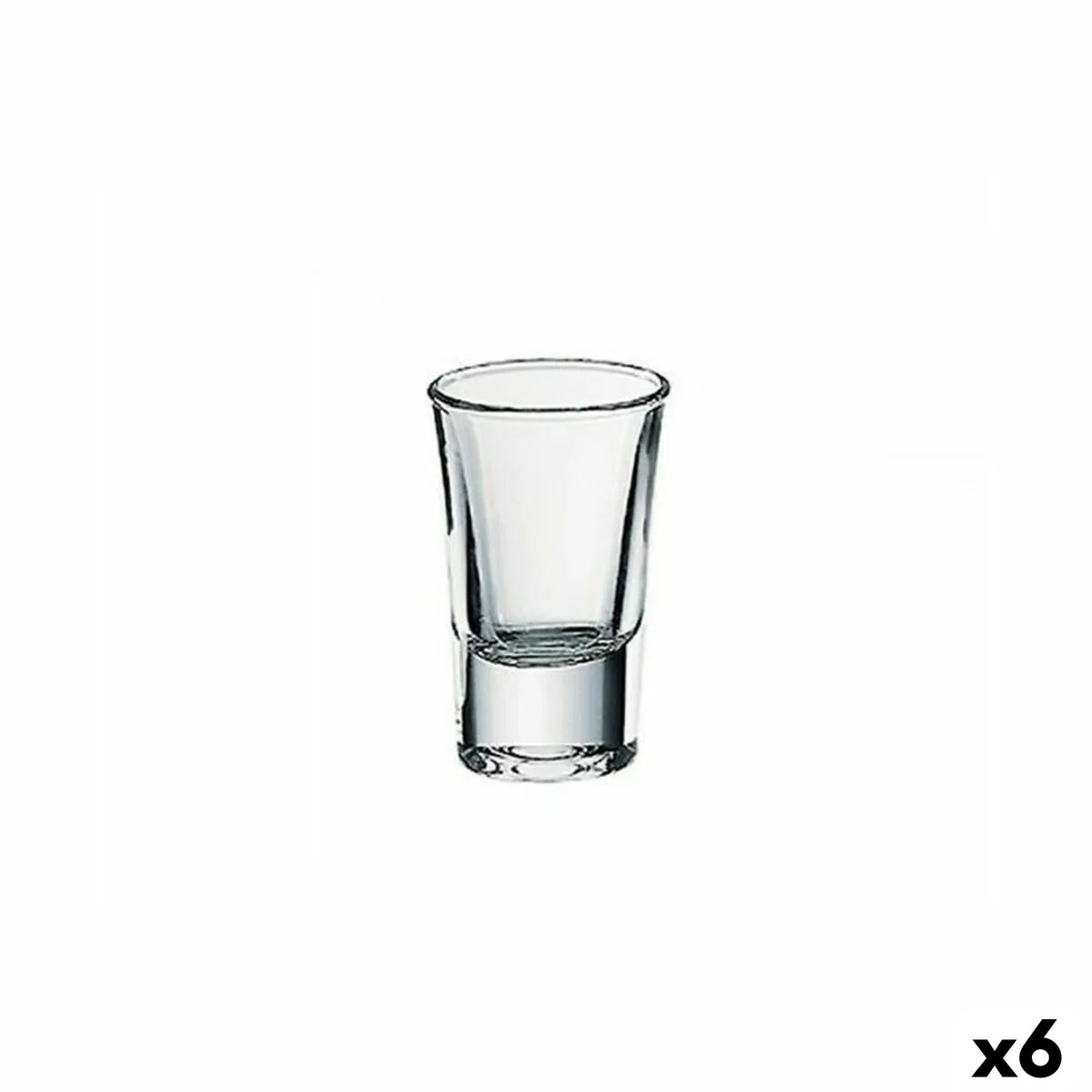 VASO DE CHUPITO BORGONOVO JUNIOR 350 ML 4,5 X 4,5 X 7 CM (6 UNIDADES)