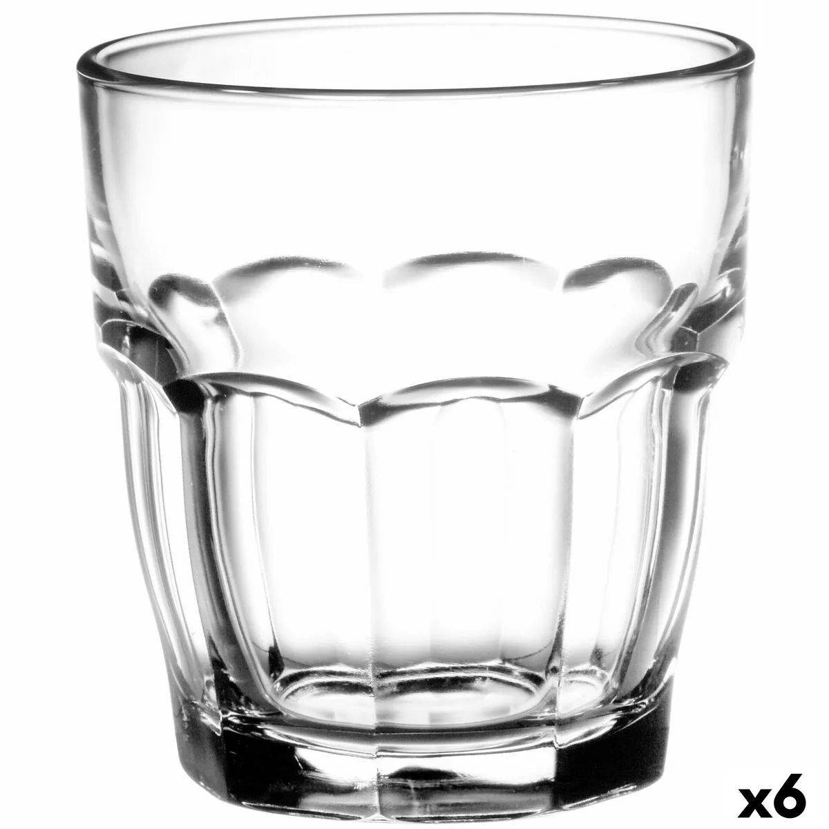 VASO BORMIOLI ROCCO ROCK BAR TRANSPARENTE VIDRIO 270 ML (6 UNIDADES)