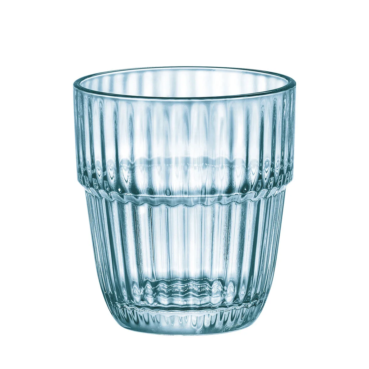 VASO DE AGUA BORMIOLI ROCCO BARSHINE AZUL VIDRIO 300 ML (6 UNIDADES)