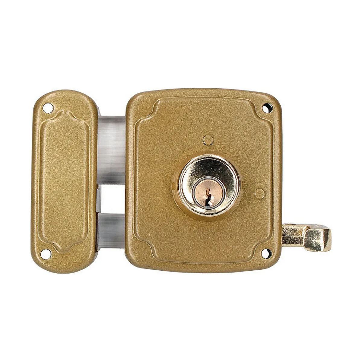 CERRADURA EDM 85265 ACERO 80 X 94 MM SOBREPONER