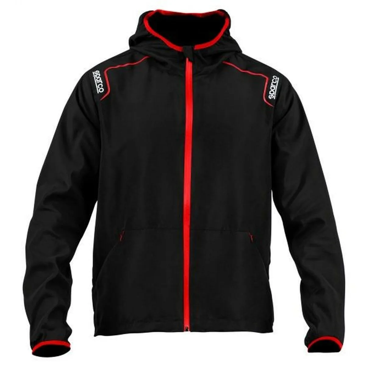 CHAQUETA CORTAVIENTOS SPARCO NEGRO M