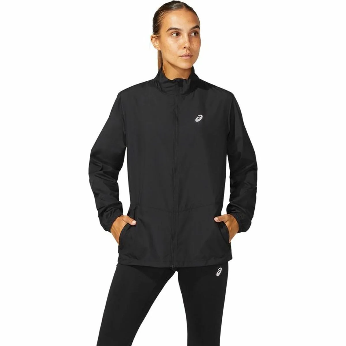CHAQUETA DEPORTIVA PARA MUJER ASICS CORE NEGRO