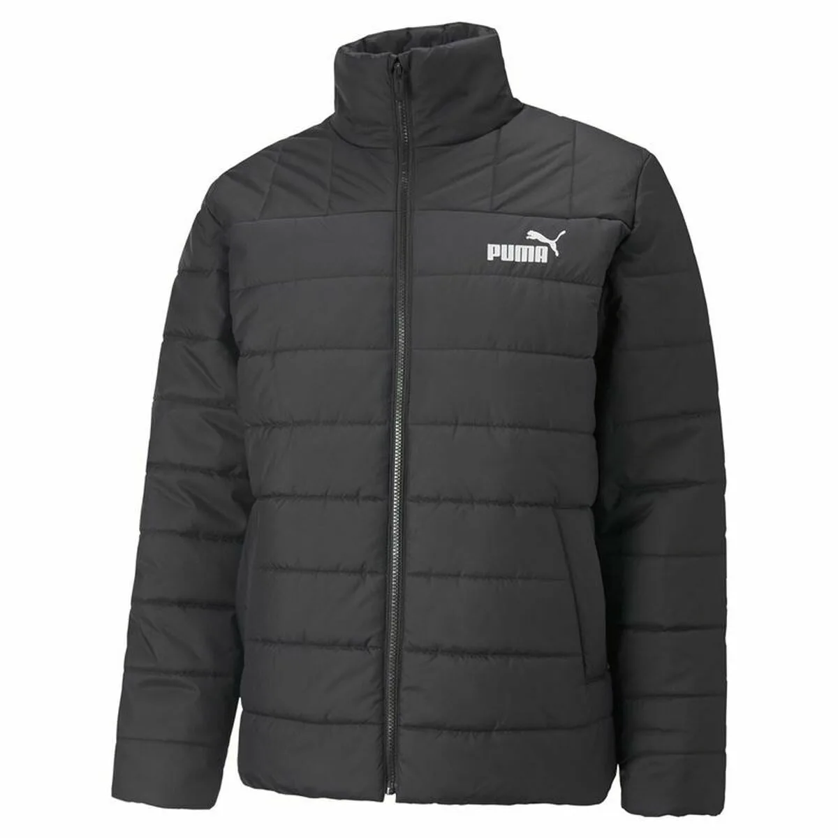 CHAQUETA DEPORTIVA PARA HOMBRE PUMA  ESSENTIALS+ PADDED NEGRO