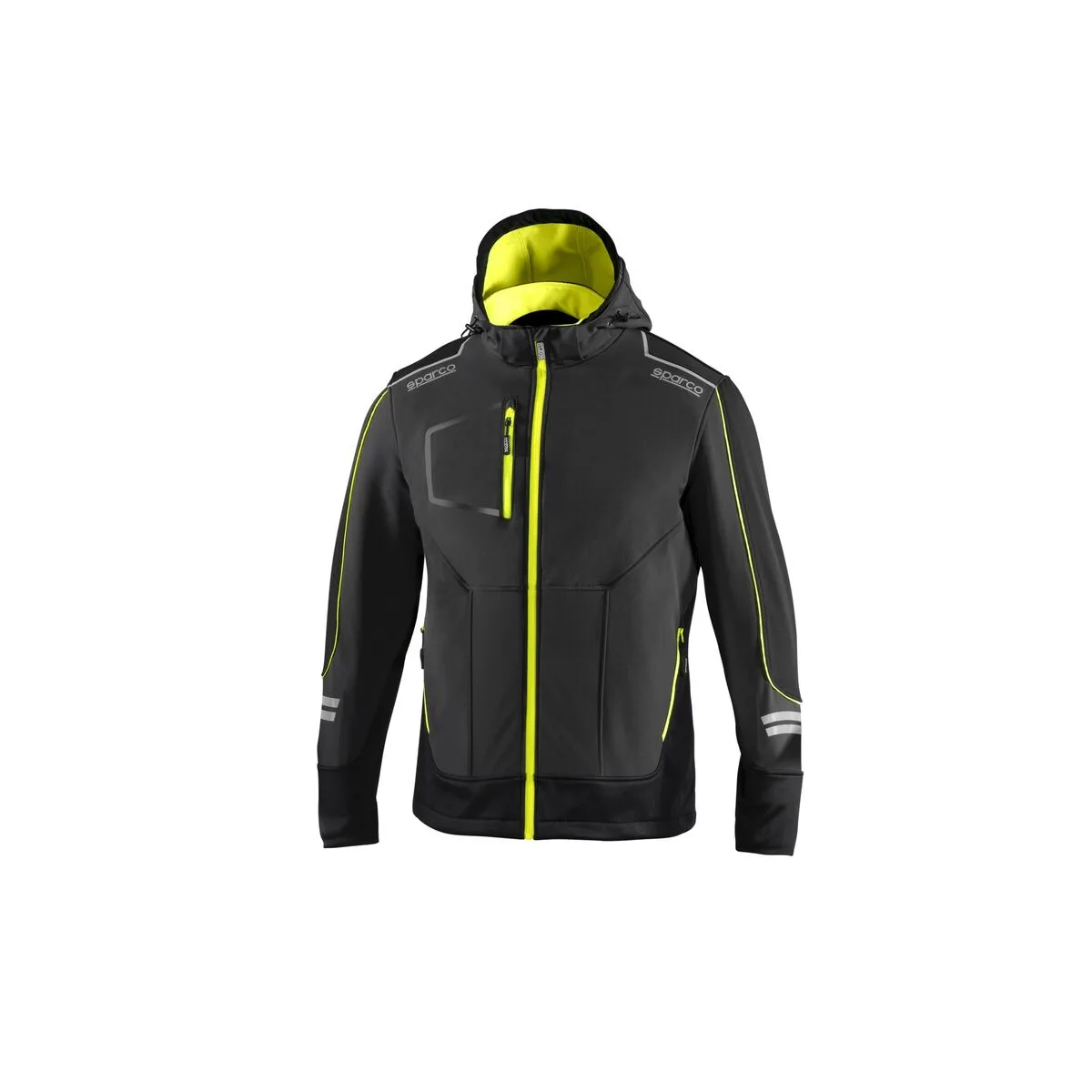 CHAQUETA DEPORTIVA PARA HOMBRE SPARCO TECH TW AMARILLO GRIS