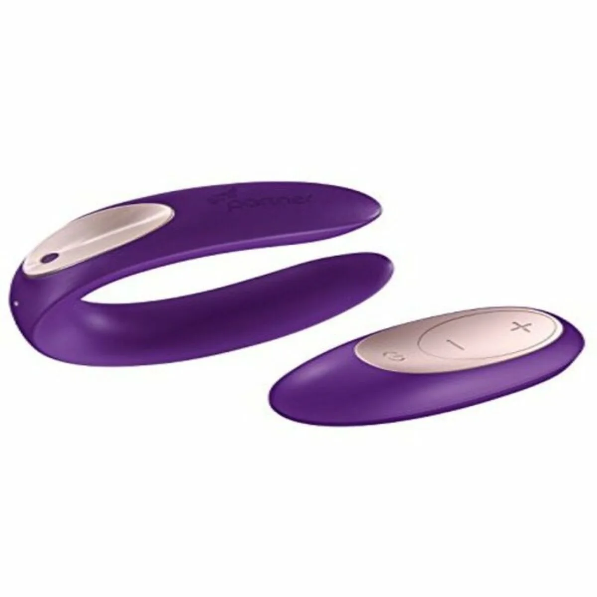 VIBRADOR DOBLE ESTIMULACIÓN SATISFYER PARTNER PLUS VIOLETA