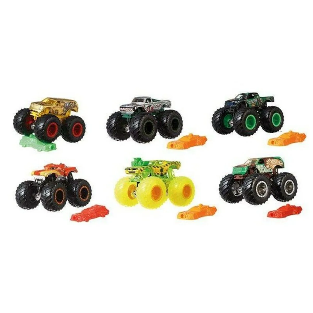 COCHE MONSTER TRUCKS MATTEL FYJ44 1:64 (REACONDICIONADO B)